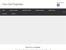 Tablet Screenshot of onecallproperties.com